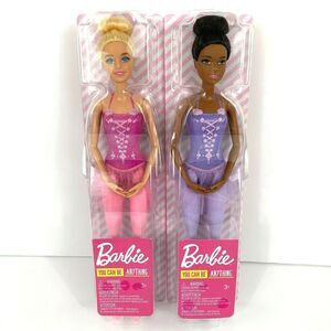 Barbie You Can Be Anything 2 Pack Barbie Ballerina Doll Blonde and Dark Hair New